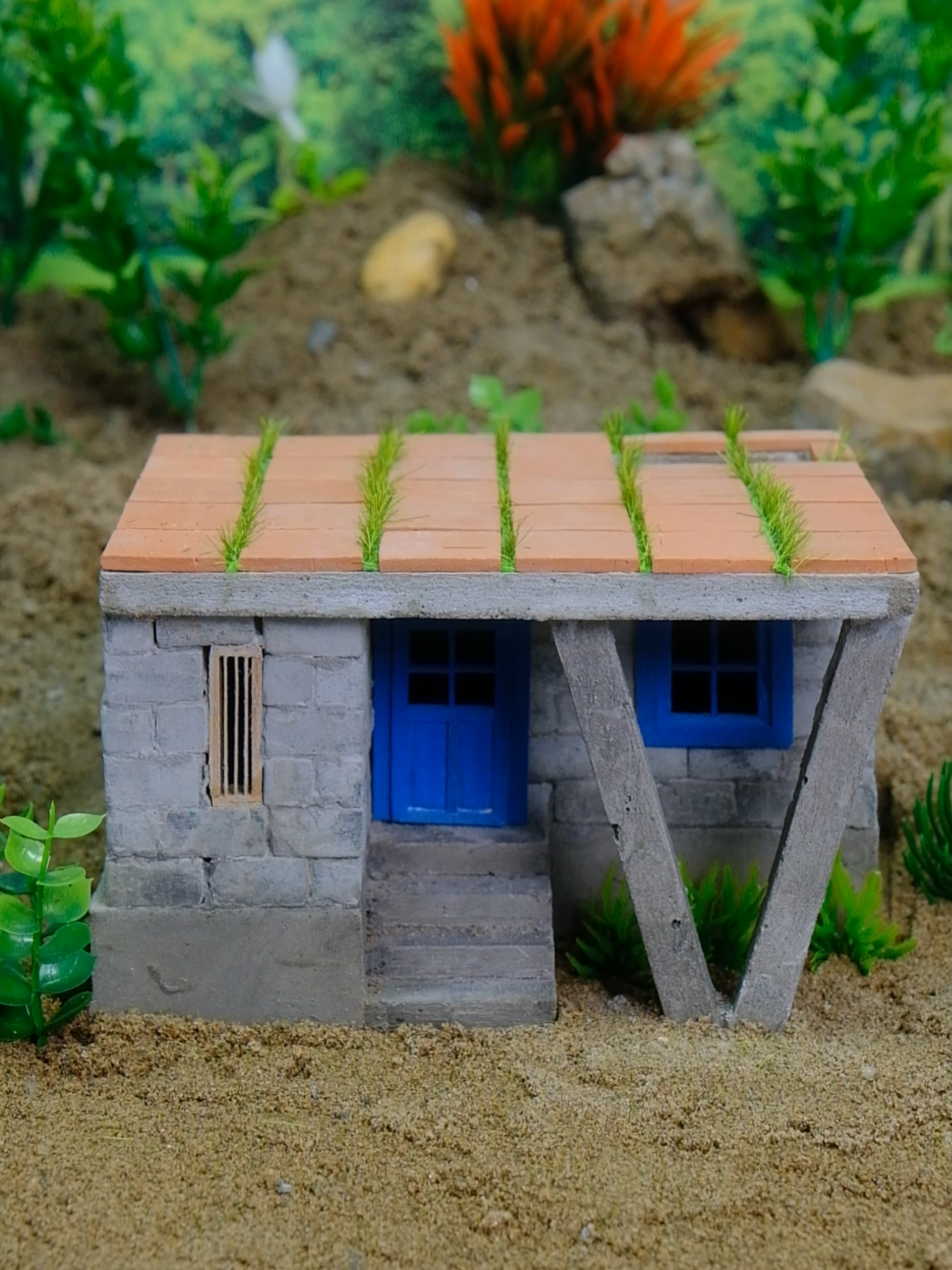 The Easy Way to Create Amazing Mini Brick Houses Without Special Skills  #miniature #DIY #house #trendingvideo