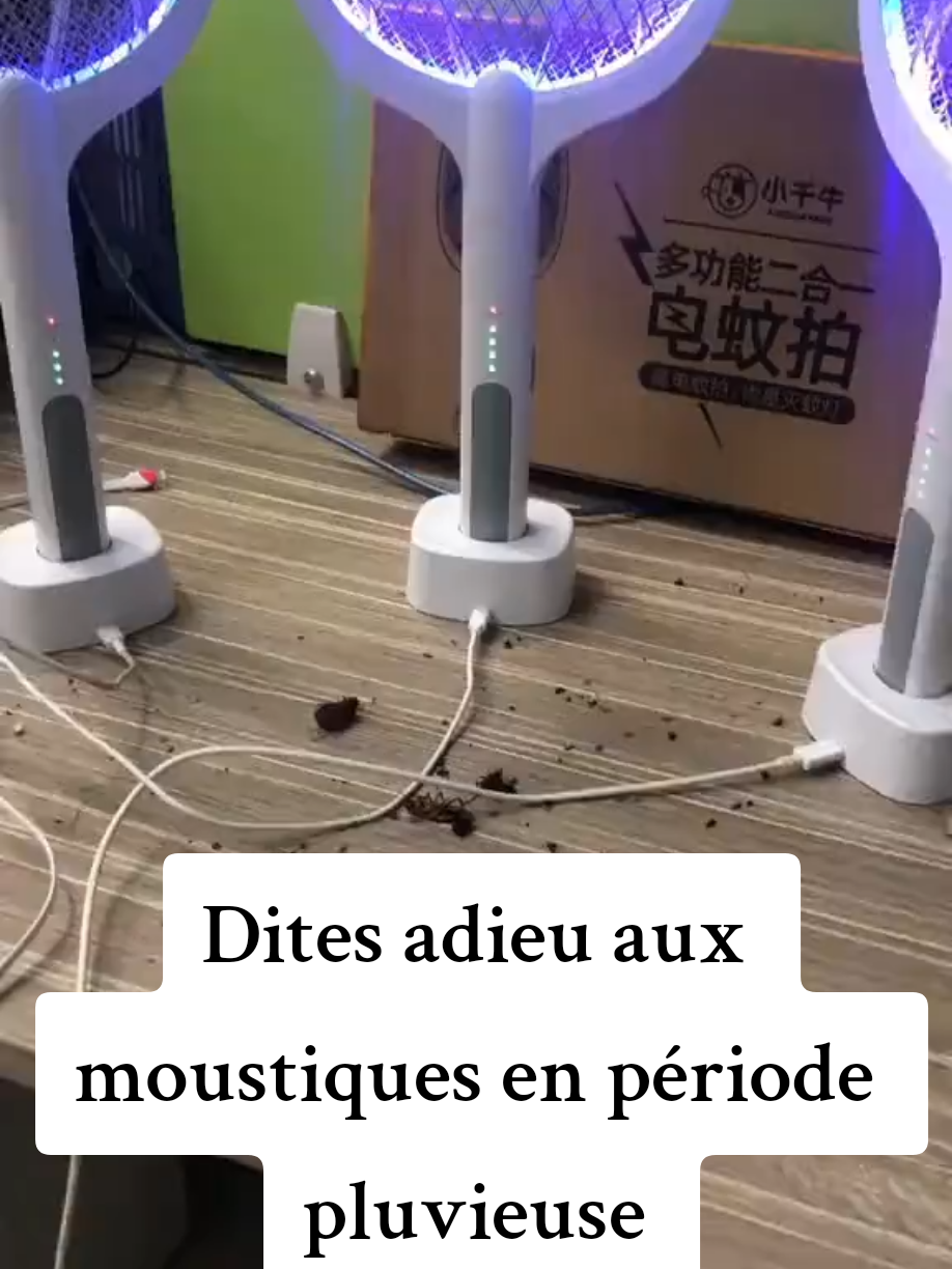 Trop de moustiques pendant la saison des pluies ? 🦟 Optez pour cette raquettes anti moustiques  facile à installer et 100 % efficace !