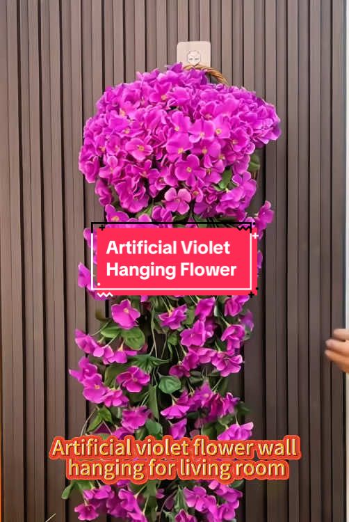 Artificial Violet Hanging Flower#artificialplants #artificialflowers #flowerdecoration #homedecor #fyp #foryou #share #goodthing #tiktok 