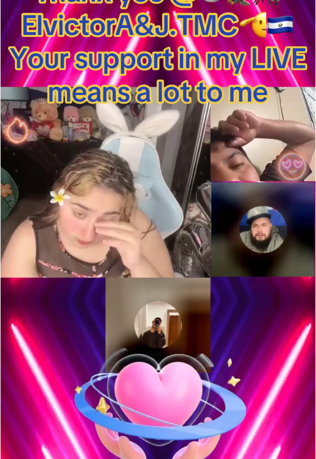 👁️🦅🐜ElvictorA&J.TMC🫡🇸🇻, thank you for the incredible support in my LIVE! I will keep creating better LIVE content!@👁️🦅🐜ElvictorA&J.TMC🫡🇸🇻 #LIVEhighlights #TikTokLIVE #LIVE #livegift #handhearts 