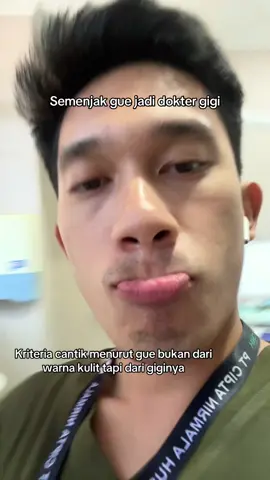 minimal gak ada karang giginya aja  