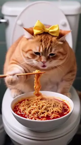 Mukbang 🚽#cat 