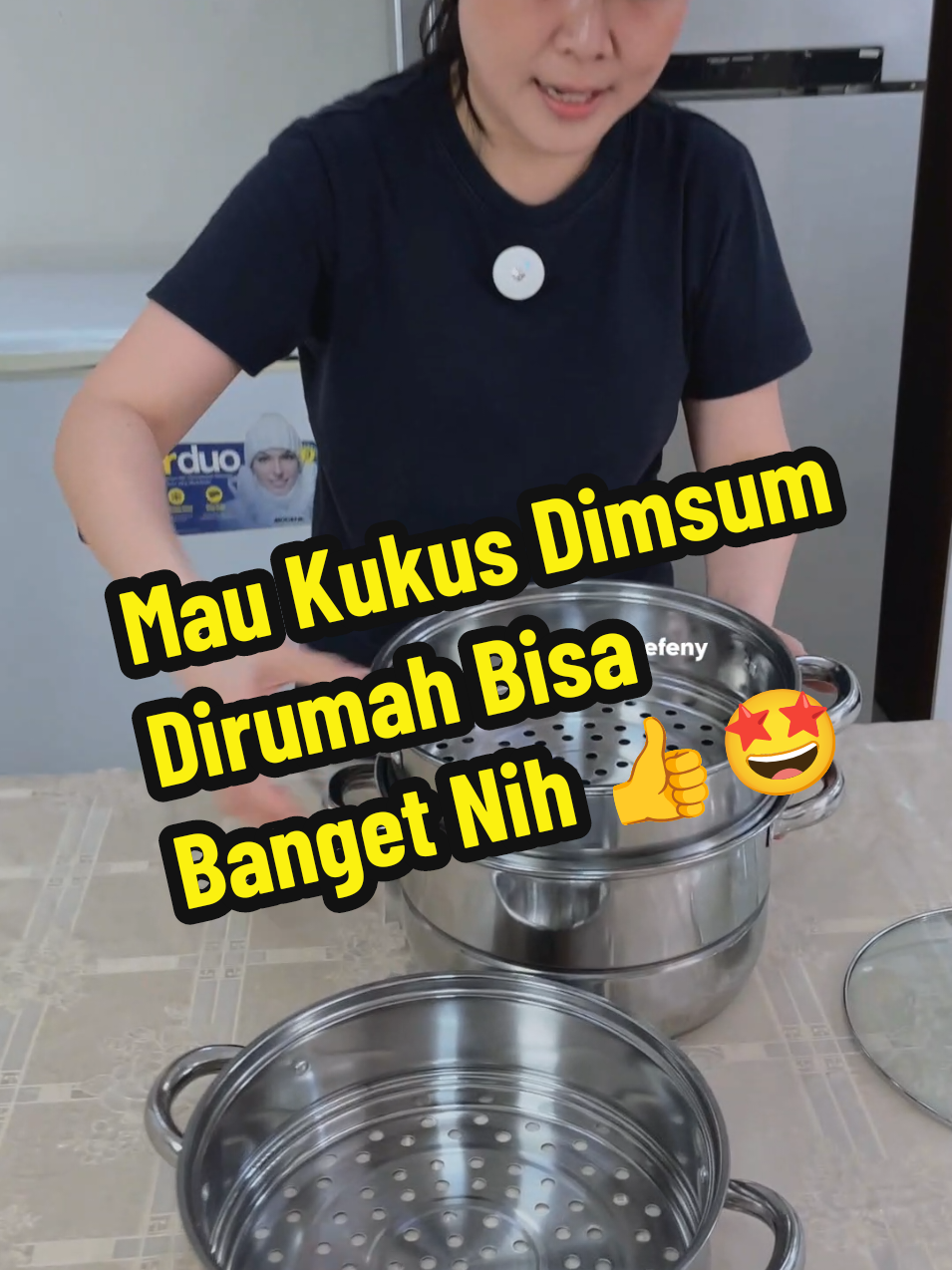 Membalas @marhaening  Nah ini best seller banget nih panci kukus stainless dari freemir ini. 🥰🤩 ✨Fitur Panci Kukus Ini : ✔️Bahan stainless steel tebal ✔️Dengan desain 3 susun ✔️Dengan tutup kaca tebal ✔️Dandang kukusan ini serbaguna dan praktis ✔️Dilengkapi dengan saringan #panci #pancikukus #pancisusun #pancikukus3susun 