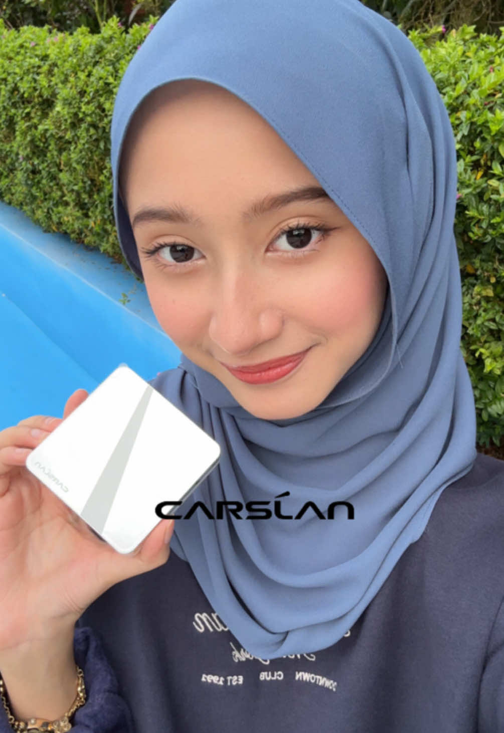 How to apply spf without smudging my makeup ☀️ #CARSLAN #carslanmy #carslanpowder #sunscreenpowder #spfpowder #newarrivals #uvprotection #fyp 