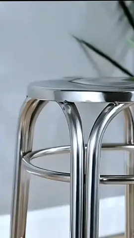 Kursi Bulat Stainless Kursi Bakso Kursi Bulat Kursi Cafe Kursi Makan Kursi Minimalis Kursi Outdoor 42CM