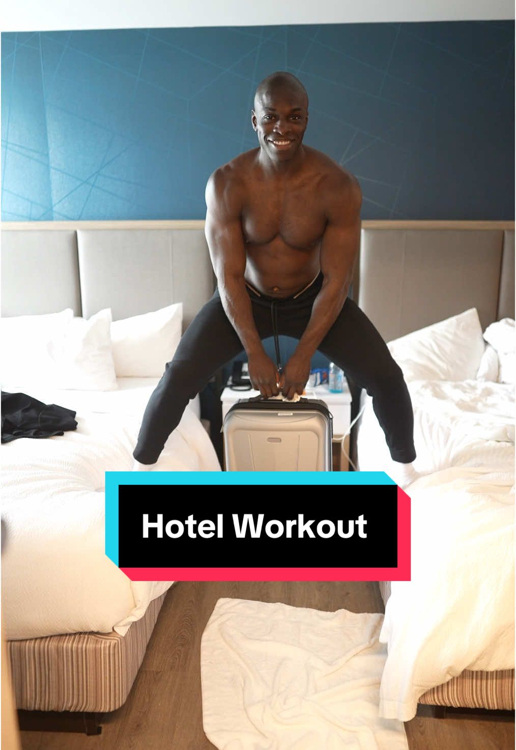 When Moving Hotel Appliances is Mistaken for a Workout 😅 #hotel #workout #equipment #goals #training 