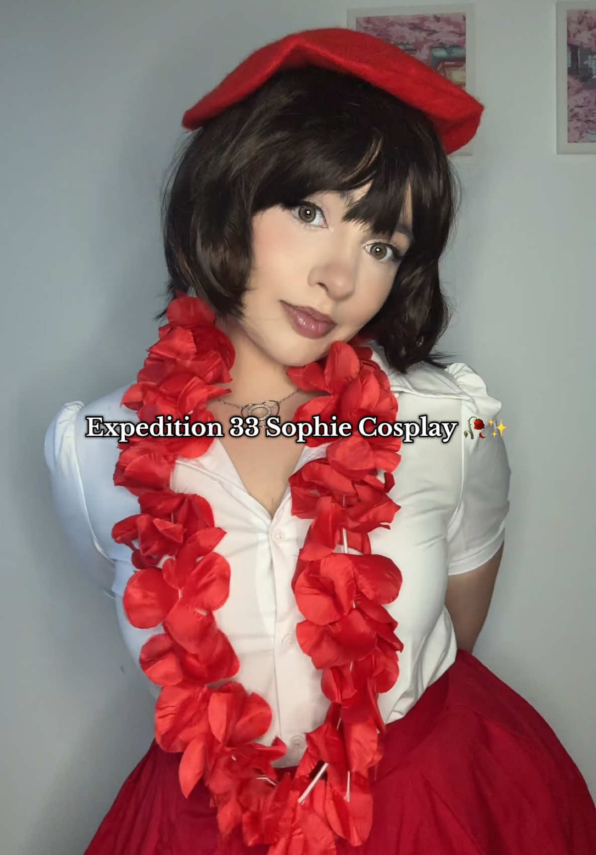 I tired my best to make a closet cosplay of Sophie ✨ #cosplaygirl #cosplay #expedition33 #expedition33game 