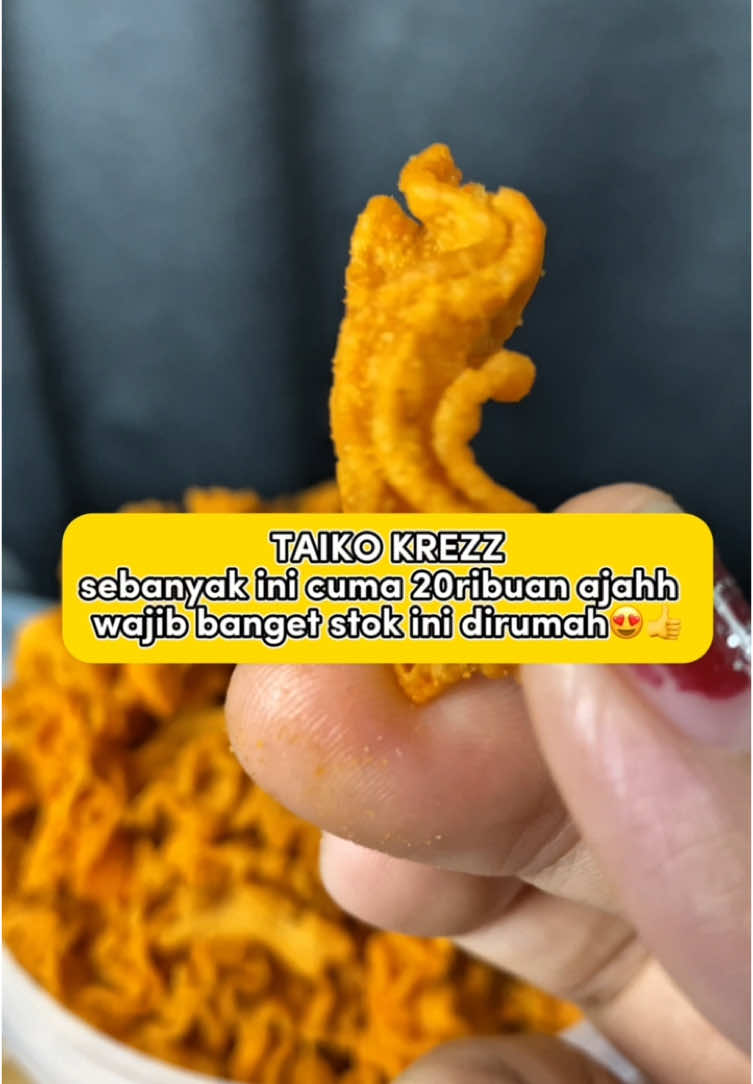 Jgn kalian kira snack kiloan itu gk enak loh ini isannya banyak tpi rasanya serius enak banget guys 😍👍#taikokrezzguripang #taikokrezz 