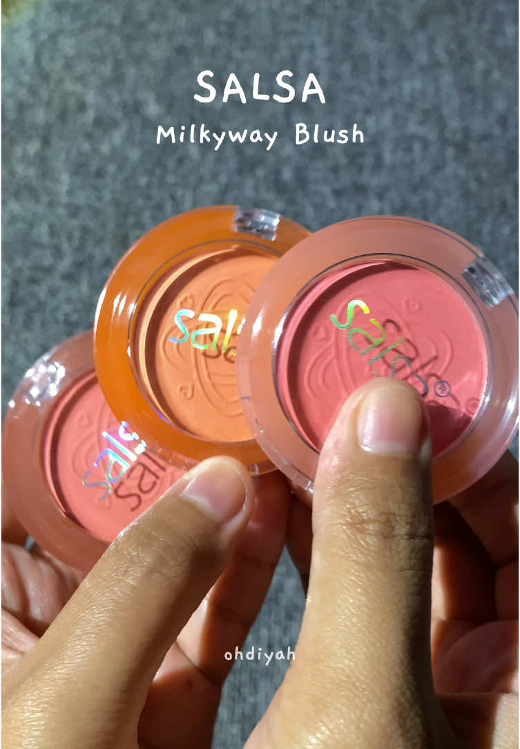 swatches semua warna blush on belasan ribu punyanya salsa #blush #blushon #salsa 