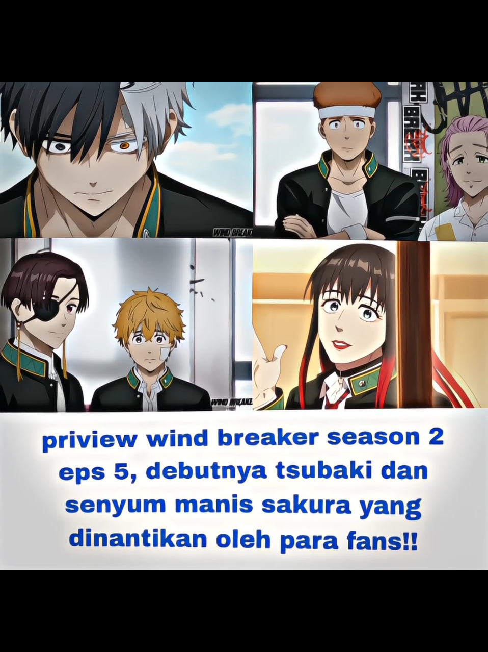 ga sabar bgt besok buat dengar suara tsubaki Ama senyuman sakura🥹 #ウインドブレーカー #windbreaker #windbreakerseason2 #windbreakerniisatoru #animeedit #fypシ゚ #foryou 