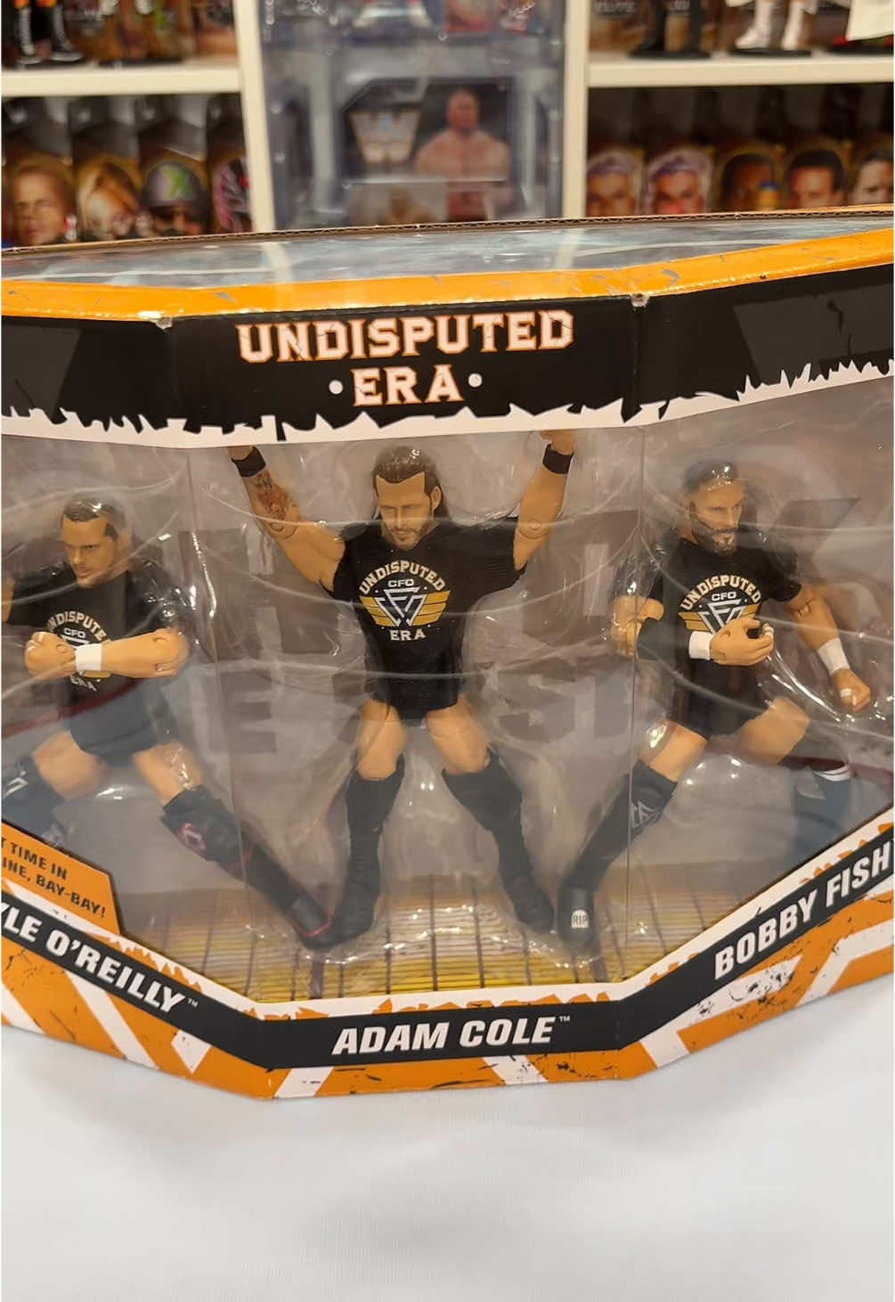 Replying to @FWE Join Whatnot @ WHATHEEL.com & get $15 to use in app!  #figheel #actionfigures #toycommunity #toycollector #wrestlingfigures #WWE #aew #njpw #tna #nxt 
