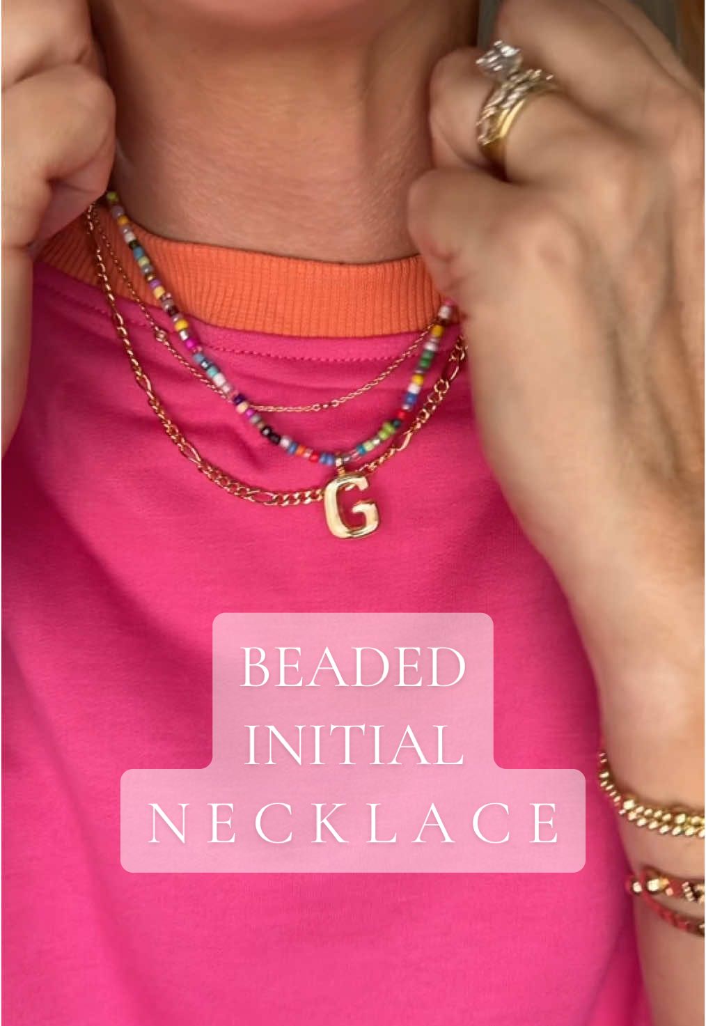 Juuust right. 👌🏼🐻  #necklace #initialnecklace #jewelry 