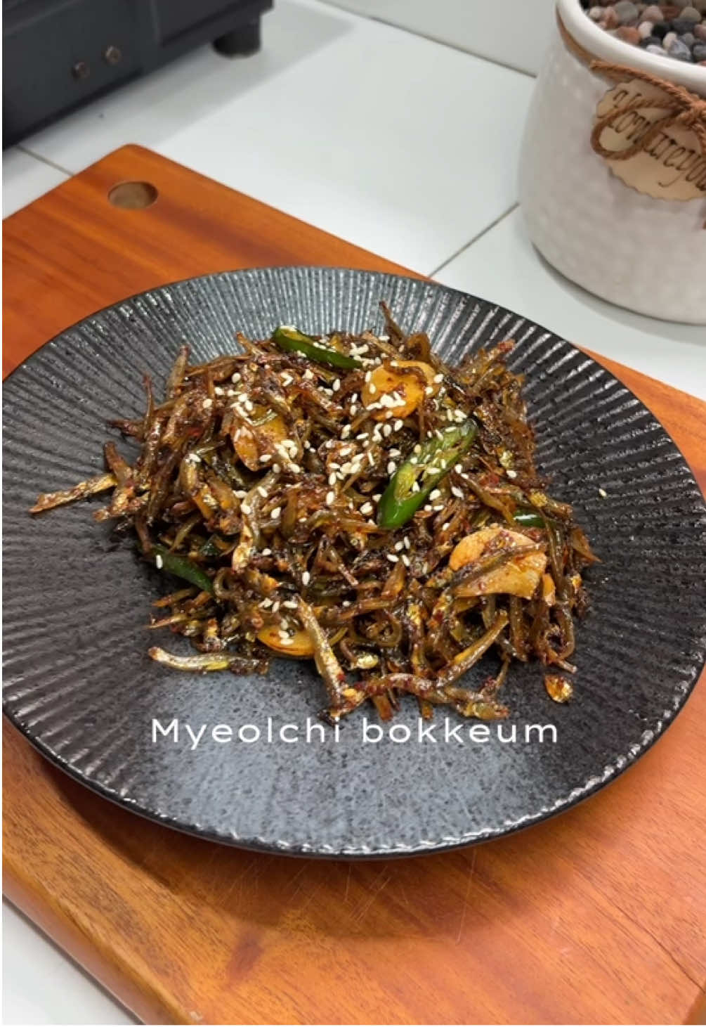 [Banchan] Cá khô xào #banchan #ancungtiktok #LearnOnTikTok #cooking #myeolchibokkeum 