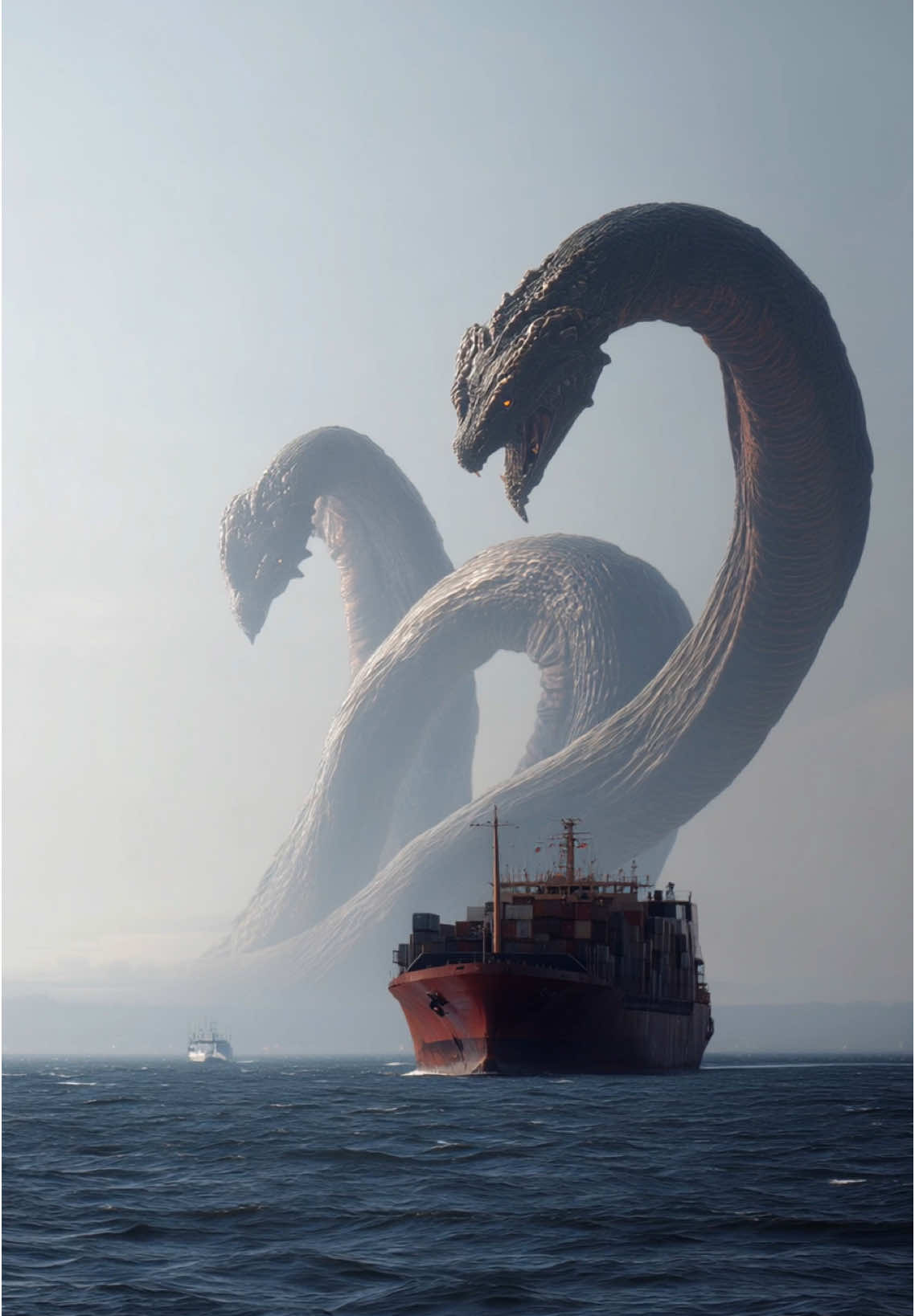Sea Hydra’s gazing  #aiartwork #createwithai #aiartcommunity #fyp #scifi #seamonster #hydra 