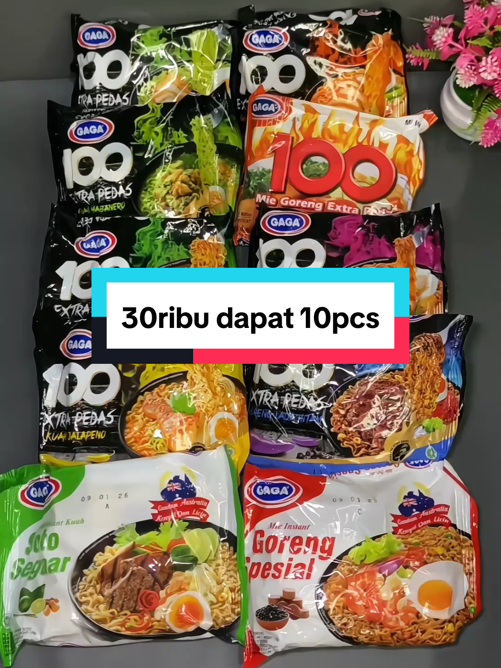 30ribu bisa buat stock 🤪 #miegaga10bungkus #miegaga 