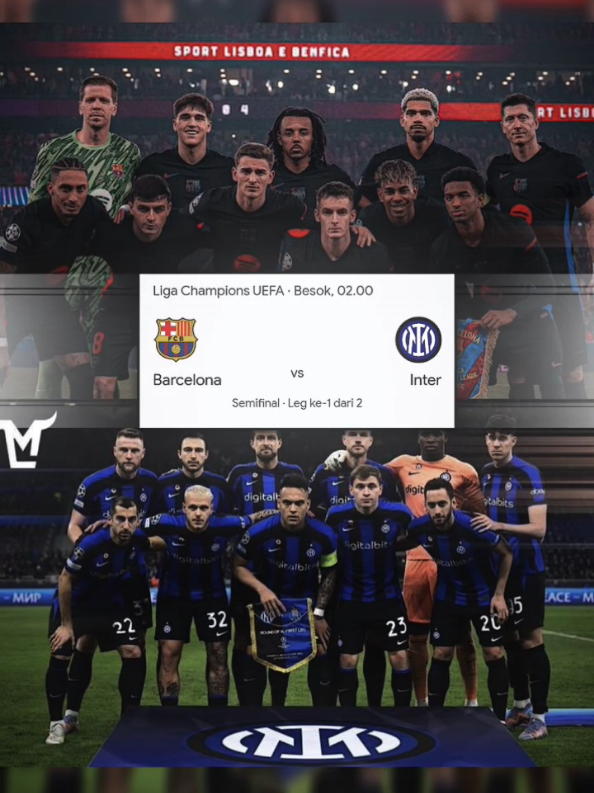 tebak skor berhadiah 50k untuk 1 orang beruntung 🤑 (wajib follow)  #barcelona #inter #championsleague #football #fnxyz07 #fyp #sbsokasik🚯 
