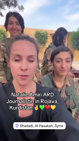 Natalie Amiri ARD Journalistin in Rojava, Kurdistan ✌️💚❤️💛 #kurdistan #bakur #rojava #basur @Natalie Amiri 