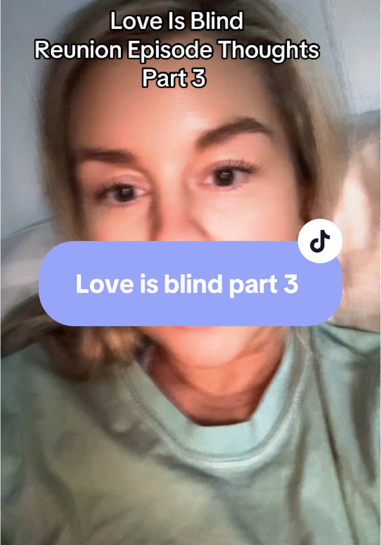 I’m sure there was so much more Netflix didn’t show, and I do agree with her on a lot of what she said and felt, but sometimes she just felt super judgy and fixated that politics wasn’t Ben’s thing. Which is fine to not want that in a partner. But felt very Judgy too…. #reuinionepisode #loveisblindseason8 