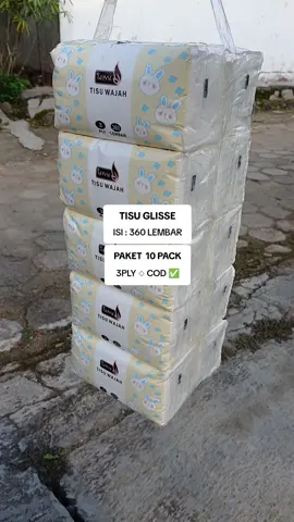 ◇ Glisse Facial Tissue : 360 Lembar 3 Ply ◇ Paket isi : 10 Pack ◇ Bisa COD ✅️ #facialtissue #tisuwajah #tisumurah #tisupromo #tisuglisse 