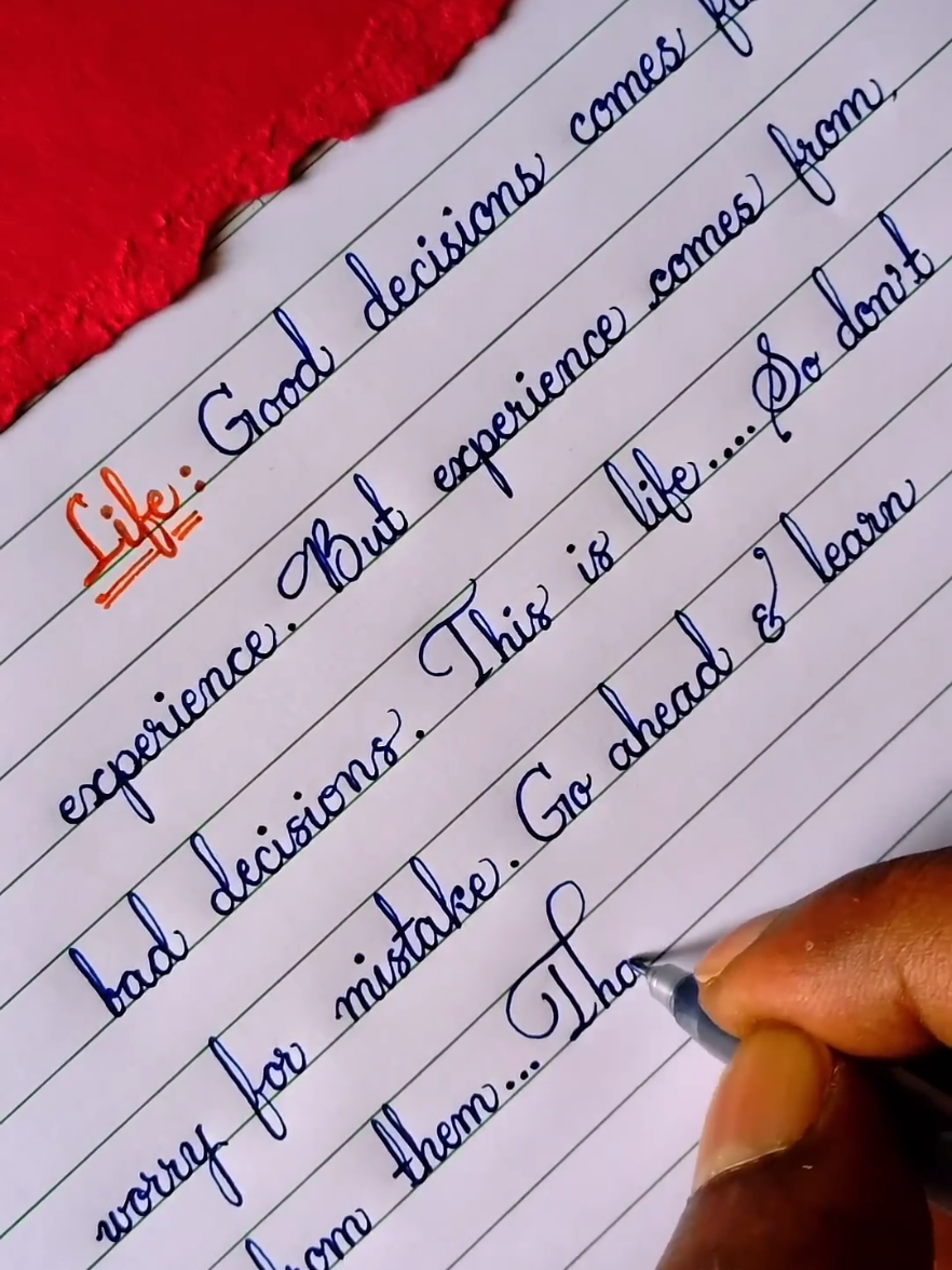 Best handwriting 💕✍️✒️📝#wk #handwriting #writing #cursive #calligraphyvideo #thesatisfyingarts #realtimelettering #calligrafreinds #calligraphybeginner #thecalligraphyhub #designinspiration #handletteringdaily #calligraphypractice #letteringcommunity #letteringvideo #handletterer #moderncalligraphy #fontdesign #reels #handlettering #viralreels 