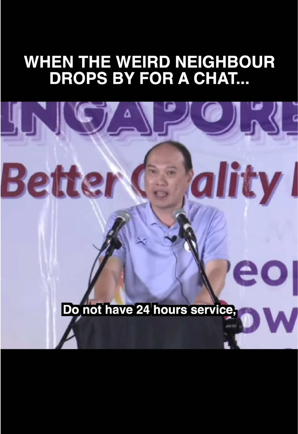 Hello police… my neighbour is doing it again 🤪 #singapore