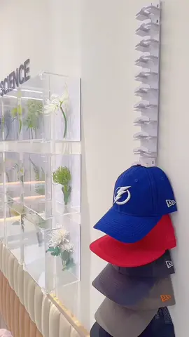 Super easy way to keep hats organized &save on space!#hatrack #hats #fyp #organize #tiktokshopsummerturnup #tiktokshopmemorlalday #tiktokshoprestock #tiktokmothersday 