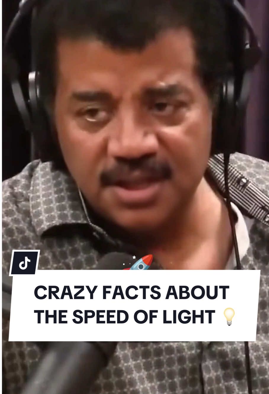Neils crazy facts about the speed of light 💡 - - - - #science #space #neildegrassetyson #speedoflight #universe #unitedstates 