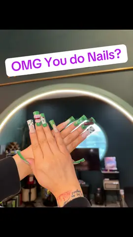 I love this trend! #ducknails #pressonnails #nailart #gardennails 