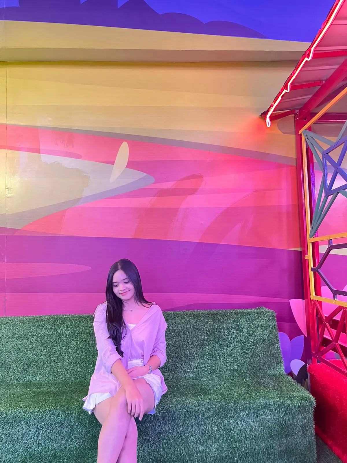 Pink putih🩷🤍 #oufitideas #rokputih #kemejapink #centilera #ootdfashion 