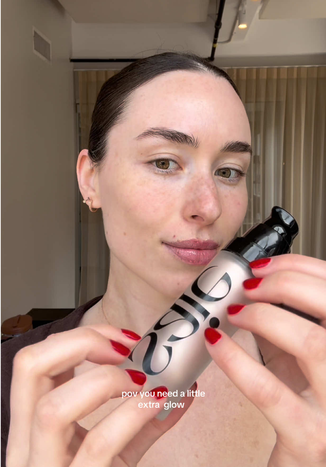 instantly brighter ✨ ib @Melody Miles #saiestarglow #saieglowysupergel #glowymakeup  
