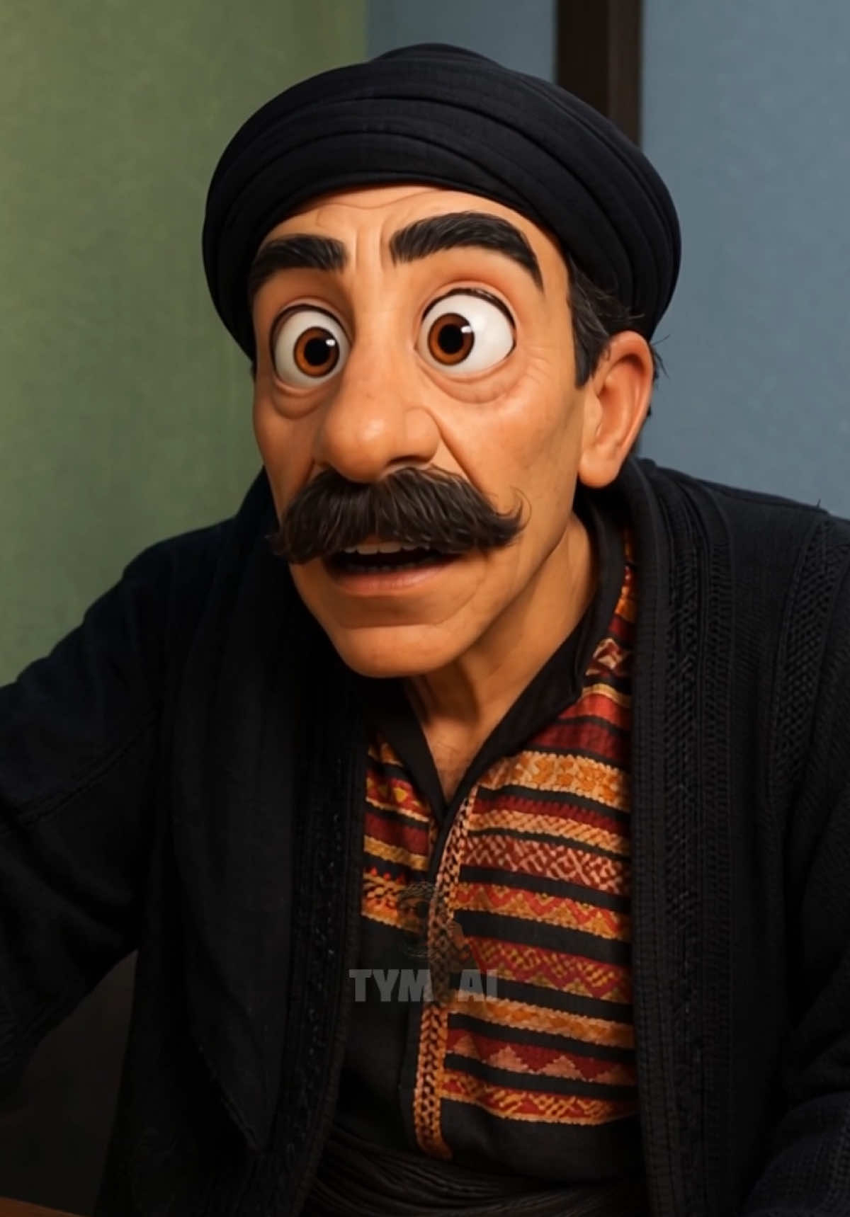 ابو النار و ابو جودت 😂 #باب_الحارة #tym_ai #باب_الحارة_كرتون_مضحك #ابو_جودت #ابو_النار 