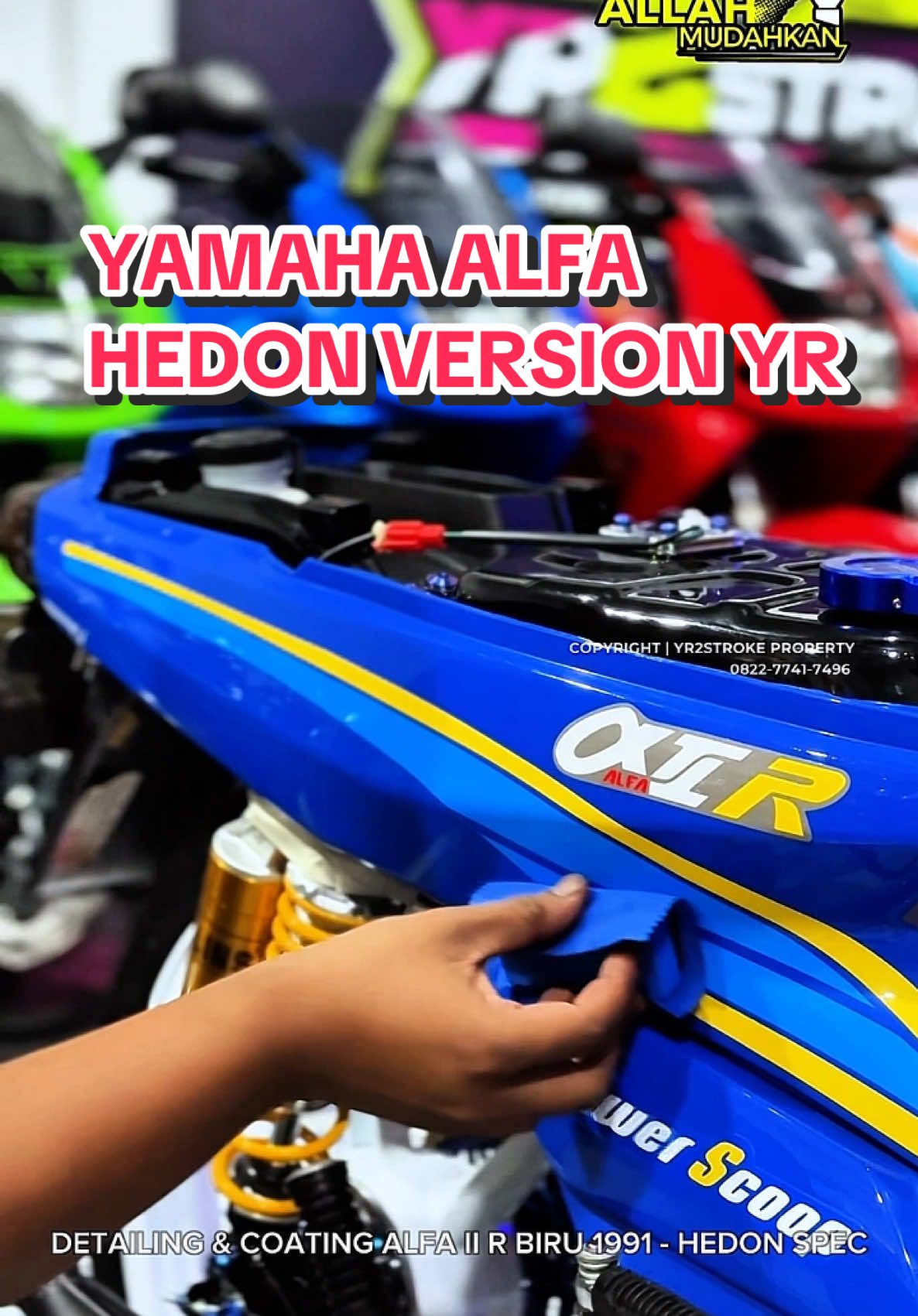 Yamaha Alfa terindah yang pernah ada di YR2STROKE ✨️🥹💙 📍YR2STROKE GARAGE (Restorasi dan Modifikasi Motor 2Tak) 📲 Telepon/WA : 0822-7741-7496 (wa.me/6282277417496) 🏠Alamat Lengkap : DK Gedongan No.YR2 RT02 RW06 Desa Gedongan, Kecamatan Colomadu, Kab. Karanganyar Provinsi Jawa Tengah 🌏Google Maps : https://maps.app.goo.gl/Ri4GMvz9rR8K2i4r6 #yr2stroke #yr2strokerecovery #2takindonesia #2tak #2takmodifikasi #2taksolo #2takmenolakpunah #2stroke #yamahaalfa #alfaIIR #alfa2r #alfahedon
