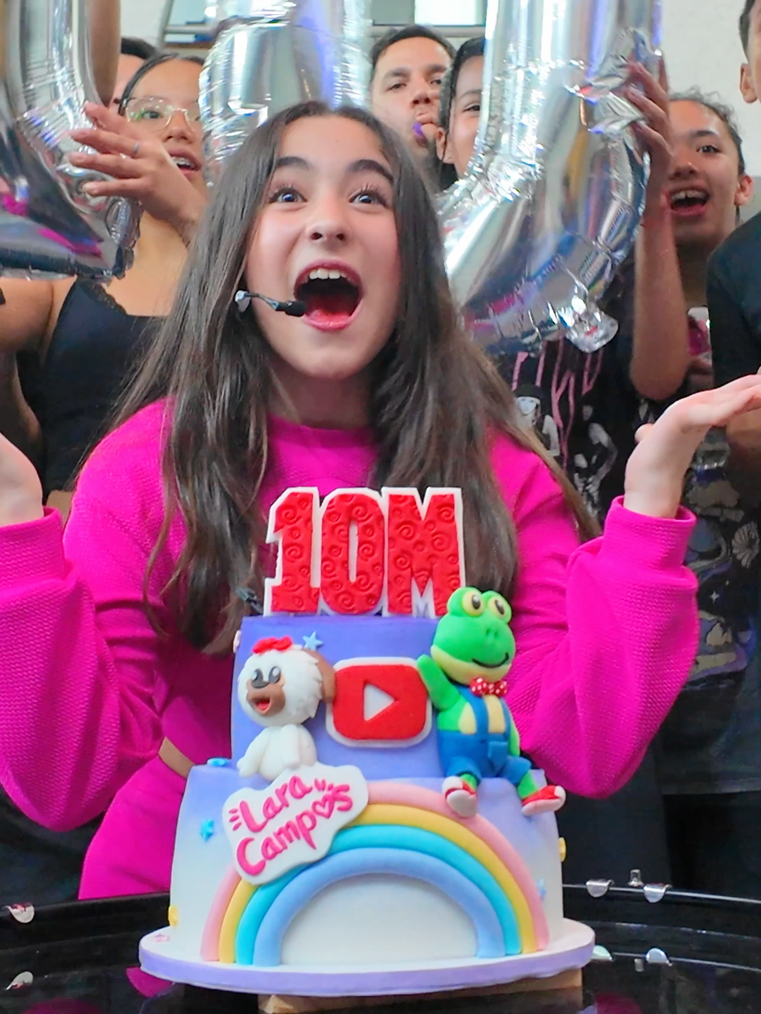 Así me sorpendieron en el último ensayo por los 10 MILLONES EN YOUTUBE! 🤩 #laracampos #10millones