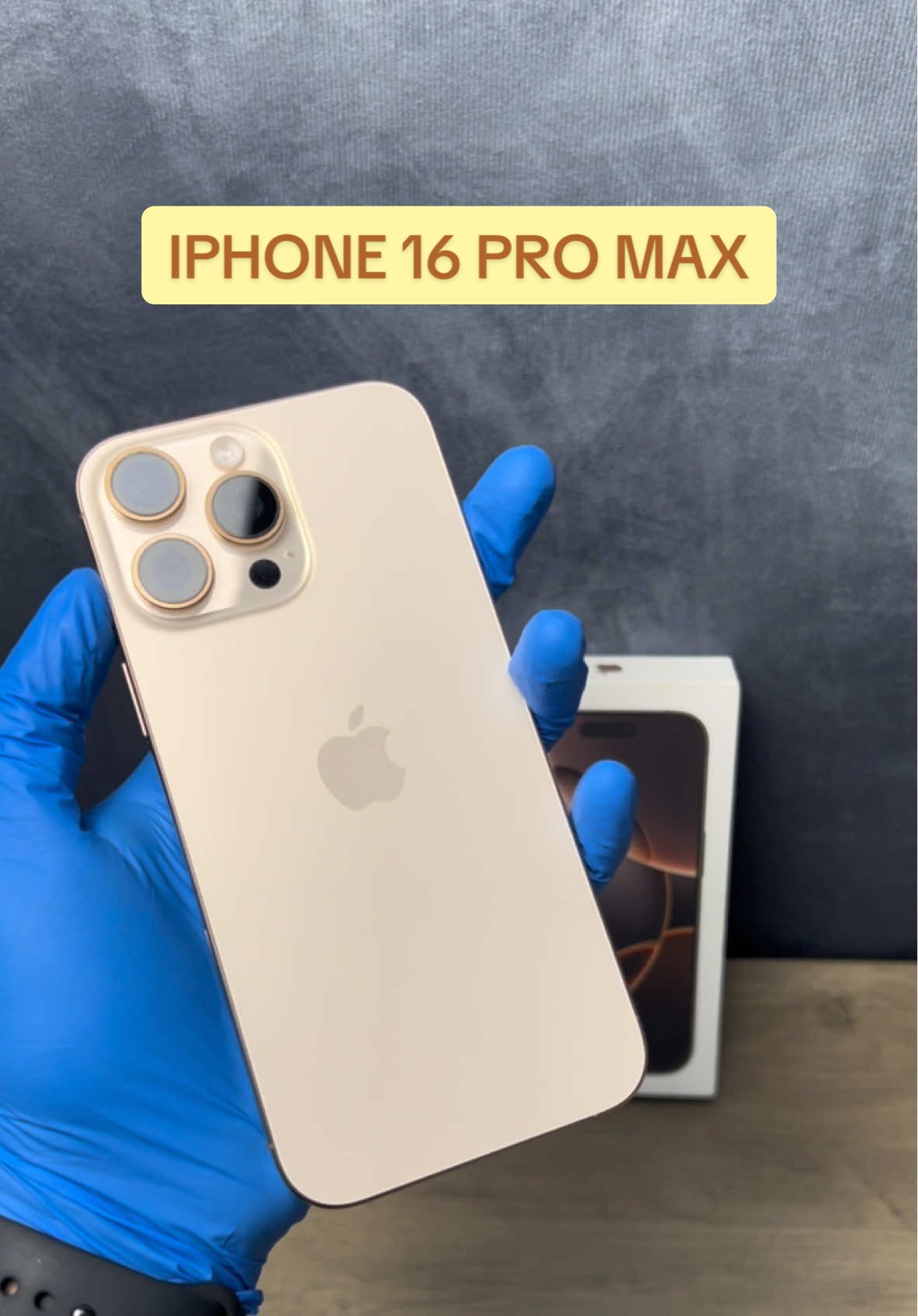 iPhone 16 Pro Max Desert Gold - The Most Stunning iPhone Yet! #iPhone16Promax #DesertGold #Apple #iPhone16 #viralgiveaway ##TechTok#GadgetLover #ViralVideo #TrendingNow #TechReview #AppleUnboxing #NextGenTech #AestheticTech #MustHave #FYP 