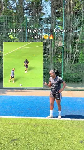 Trying the Neymar flick! He makes it look soo easy 😮‍💨 #neymar #Soccer #viral #football #futbol 