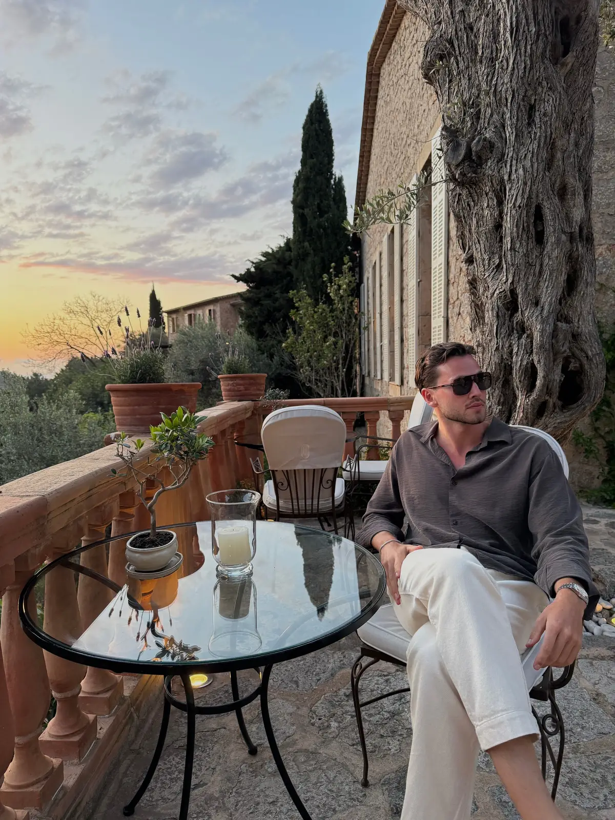 dinner scenery at El Olivo #fyp #foryou #mallorca 