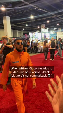 Sorry we out the mud now 😂 #fireforce #blackclover #lvlupexpo 