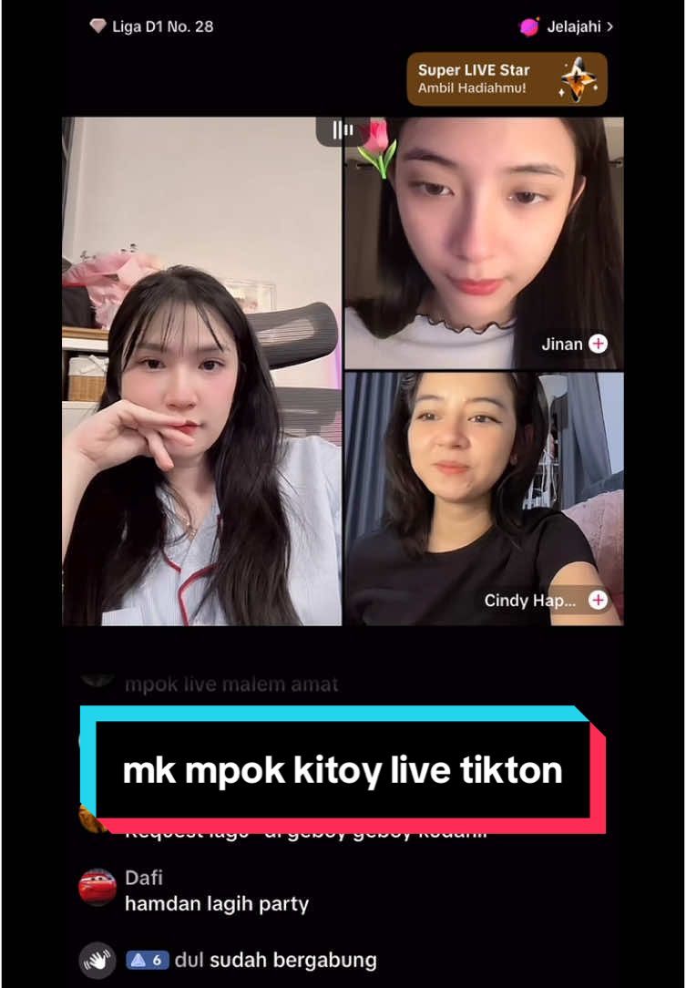 Momen ketika mpok kitty live tiktok dan pk dengan orang random . #kitty #cinhap #jinan  #..