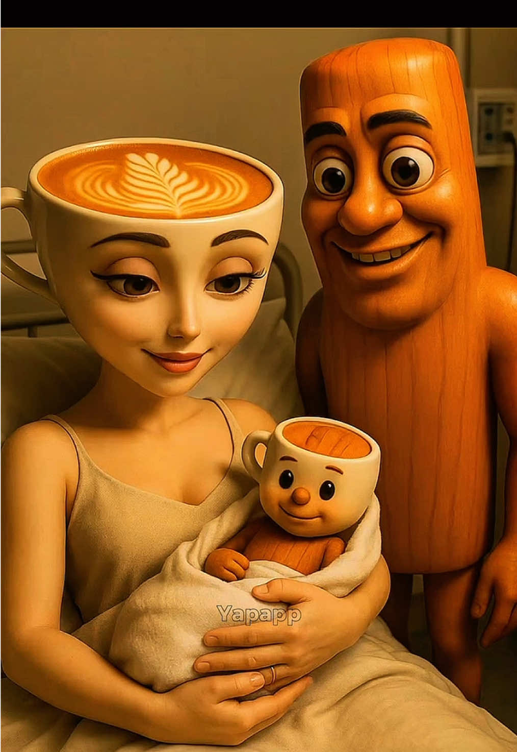 Tung Tung Tung Sahur and ballerina cappucina had a baby! ❤️ #italianbrainrot #brainrot #ballerina #tungtungtung #ai