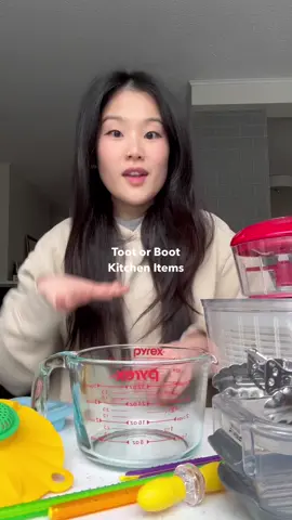 Toot or boot items in my kitchen inspired by @mattbcooks 🙂‍↔️ #kitchengadgets #KitchenHacks #koreanamerican #review