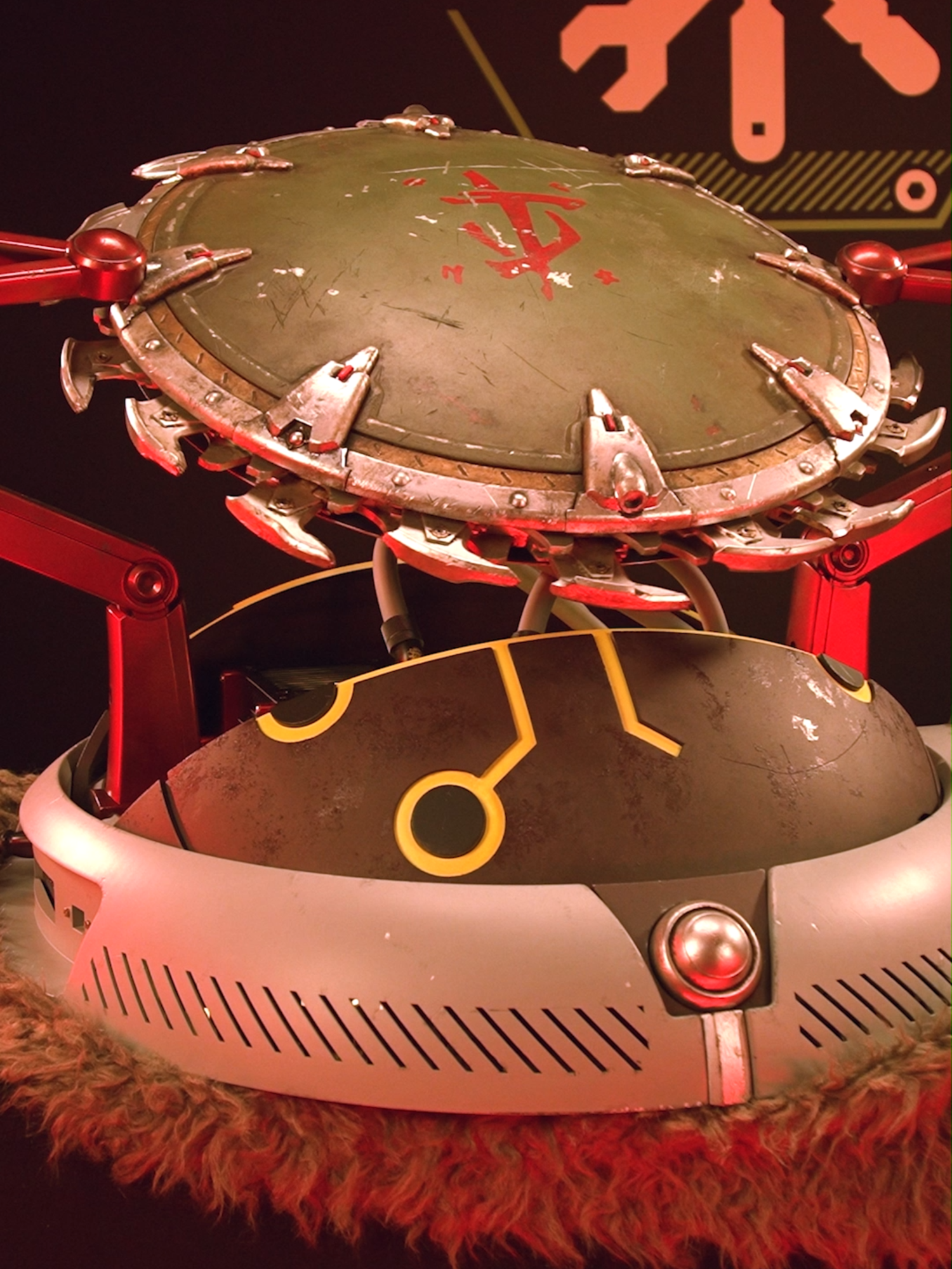 ⚠ New GeForce Garage build ⚠   Check out this epic custom PC based on the DOOM: The Dark Ages Shield Saw showcasing a GeForce RTX 5090 graphics card. And yes, the Shield Saw blades rotate!   🛠️: AK Mod   ***   Spec: GPU: NVIDIA GeForce RTX 5090 Founders Edition Motherboard: ROG STRIX Z890-I Gaming CPU: Ultra 7 265k RAM: KLEVV CRAS V RGB 32GB Storage: KLEVV CRAS C925 PSU: Lian Li SP850