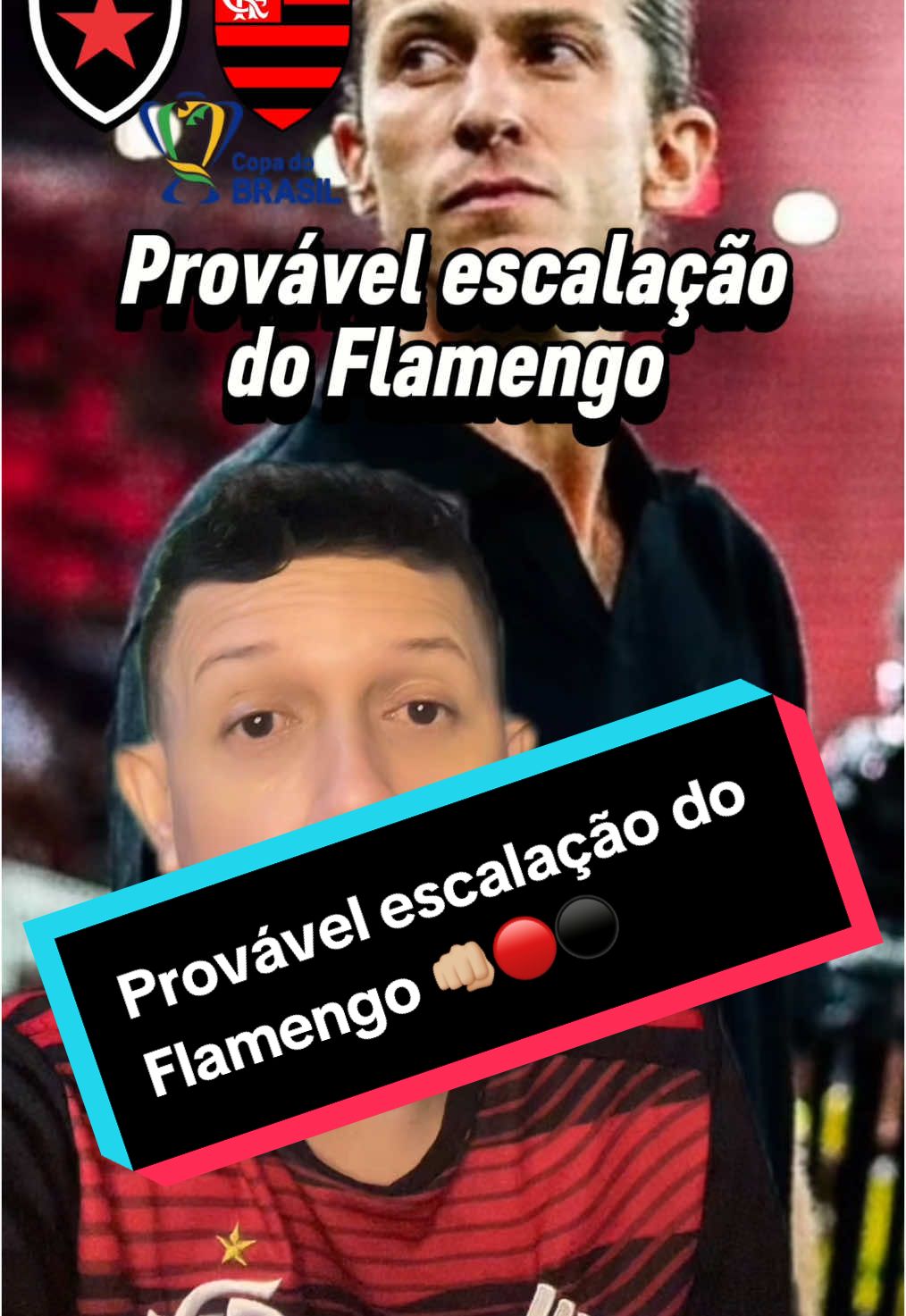 Provável escalação do Flamengo pela Copa do Brasil  #flamengo #copadobrasil #tiktokesportes #futebol #CriadorPorEsporte 