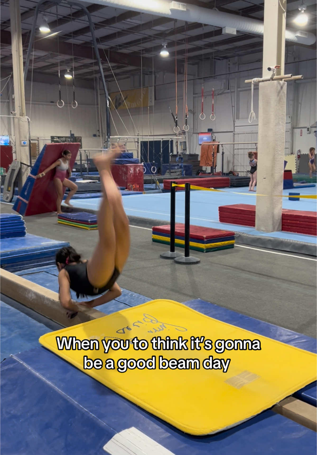 Beam is not my favorite 😬 #trending #relateable #viral #foryoupage #gymnastics 