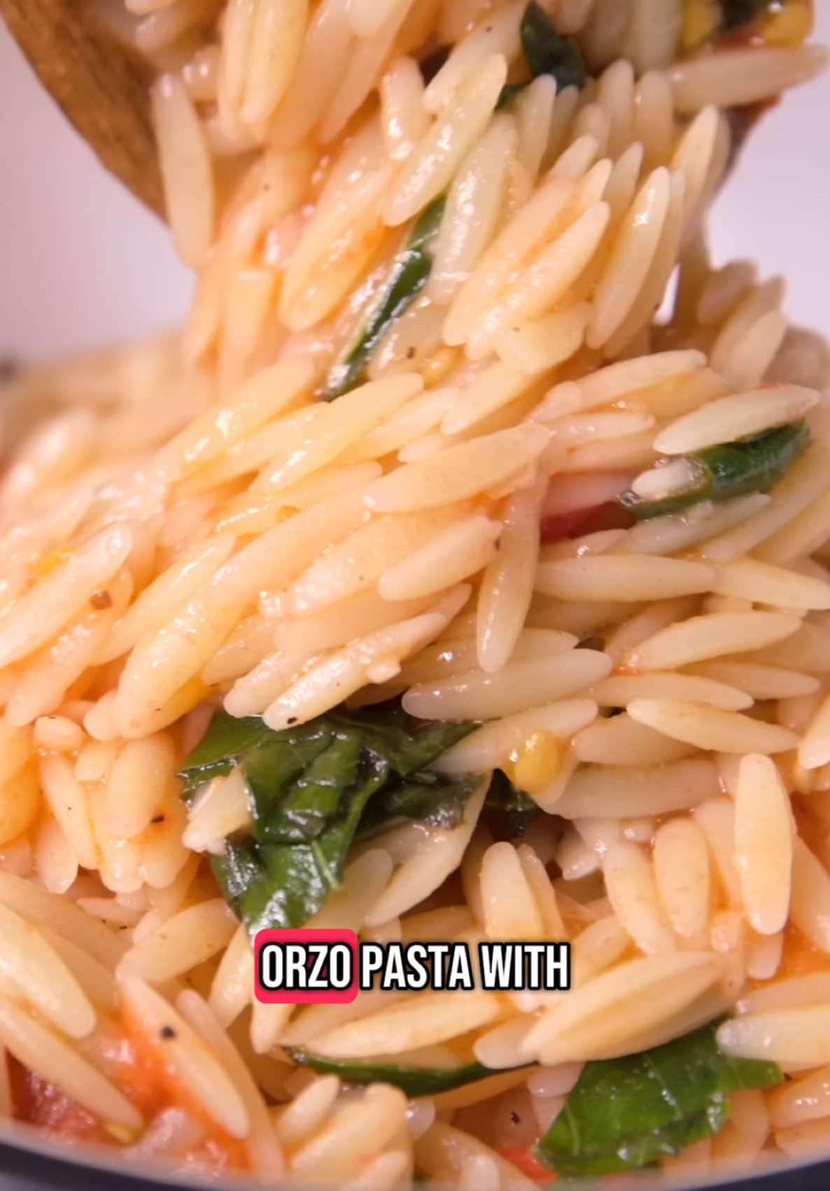 @inspiredtaste ORZO PASTA! I love this fresh, easy dinner that takes less than 20 minutes!  SAVE this post & find the ingredients list below! 👇 ➡️ Full recipe linked in our bio! (You can also Google 