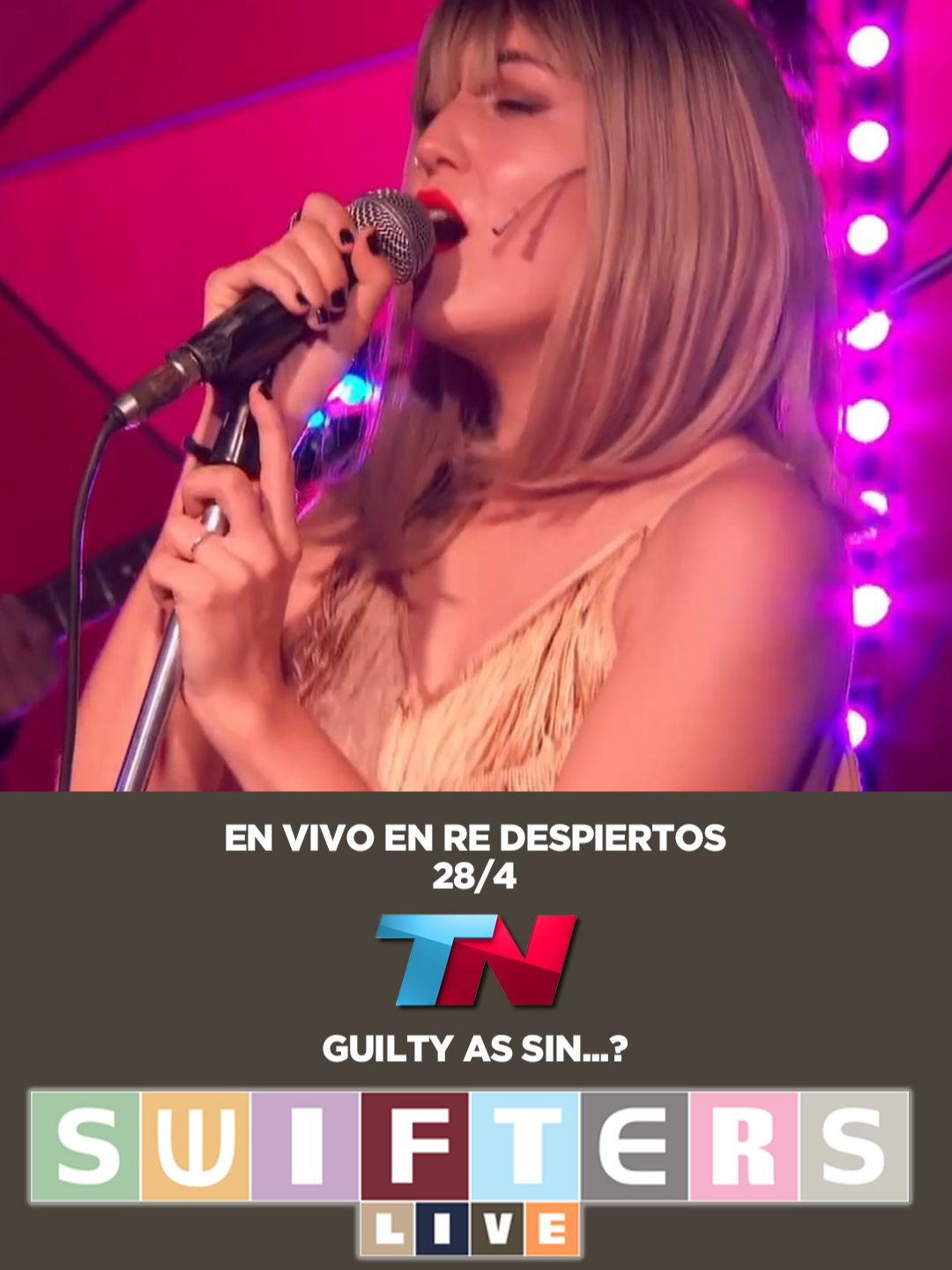 #swifters se presentó en @todonoticias haciendo lo que mas disfruta, cantar y tocar temas de #TaylorSwift. Muchas gracias a toda la gente que trabaja en @redespiertostn por toda la onda! Pronto la version completa en nuestro canal de YouTube. #guiltyassin #ttpd #argentina #tributo #live #cover #envivo www.youtube.com/@swifterslive www.instagram.com/@swifterslive x.com/swifterslive