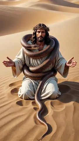 Jesus ist King #jesus #viral #snake #tap #comment #jesusisking #fyp #explore #reels #dune #desert #foryou #amen #fy #trends 