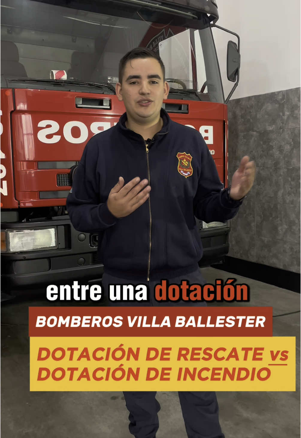🚒 No todos los camiones de bomberos son iguales. Cada emergencia necesita una respuesta distinta.  #DesdeElCuartel te mostramos cómo nos preparamos para eso. 💡 Una dotación es el vehículo con el equipamiento preparado según el tipo de emergencia. 🔥 ¿Hay fuego? Vamos con la dotación de incendio: rápida, equipada y lista para actuar desde el primer minuto.  🧰 ¿Hay un rescate? Usamos otro camión, con herramientas especiales para intervenir en accidentes, rescates con cuerdas… o hasta liberar a un perrito atascado 🐶 Esto, para nosotros, es rutina. Pero sabemos que para muchos, es un mundo nuevo. 💬 Contanos: ¿Qué te gustaría ver la próxima vez en #DesdeElCuartel? #bomberosvoluntarios #bomberosvillaballester #villaballester #bomberosargentina 