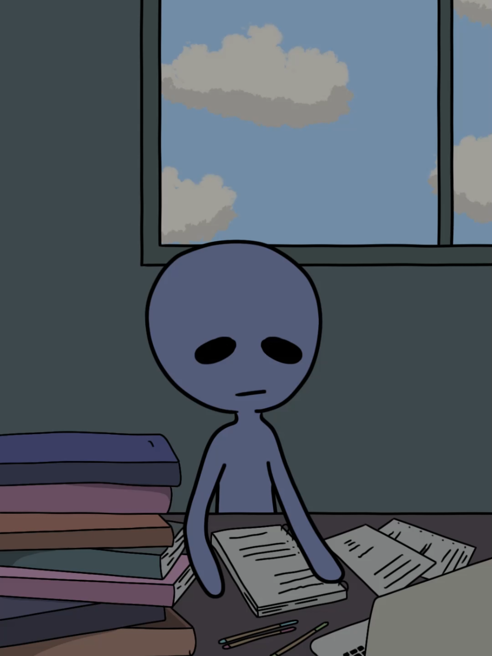 Endless Effort / yt: reveriezzz #animation #vent #sad #study #reveriezzz #reveriez 