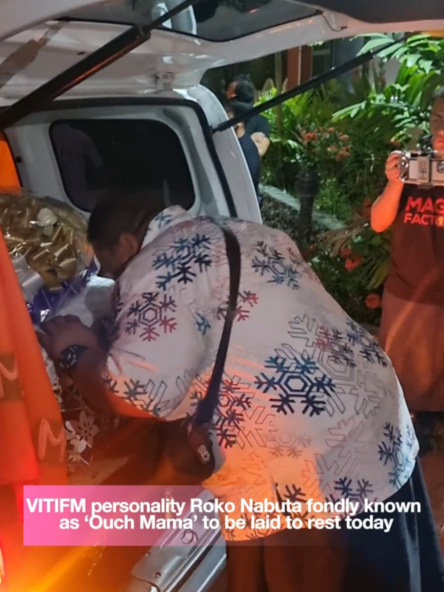 VITIFM personality Roko Nabuta fondly known as ‘Ouch Mama’ to be laid to rest today Story Link: https://www.fijivillage.com/news/VITIFM-personality-Roko-Nabuta-fondly-known-as-Ouch-Mama-to-be-laid-to-rest-today-rfx845/