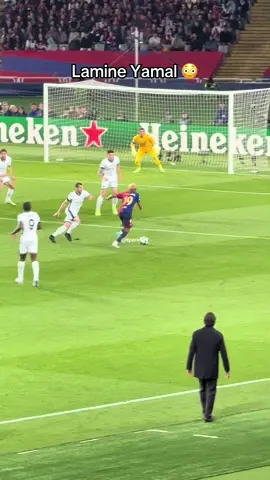 Lamine Yamal 😳 / filmed by myself #fbarcelona #intermilan #barcelonavsinter #championsleague #c|2025 #ucl #football #futbol #internazionalemilano #inter #barca #lamineyamal #raphinha #skills #autaromartinez #pedri #dejong #barella #bastoni #yamal #footballedit #fy #fyp #viral  #dumfries #goal #golazo #byciclekick #wow